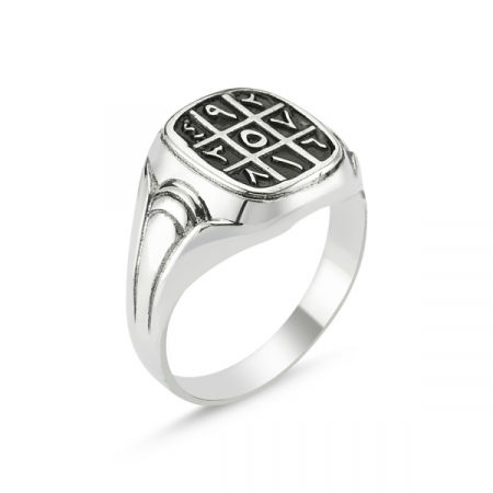Inel argint cu numerologie Abjad