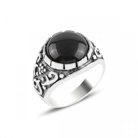 Inel argint anatolian cu onix [2]