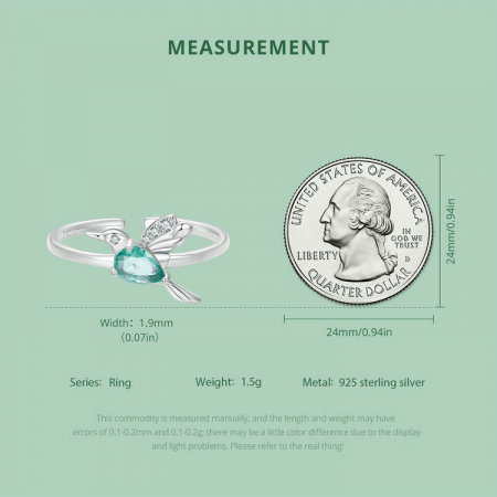 Inel argint pasare colibri [16]