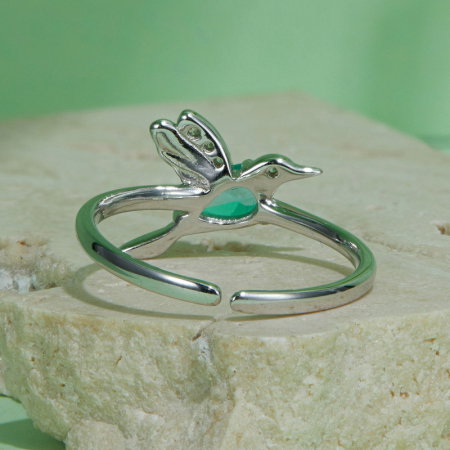 Inel argint pasare colibri [6]