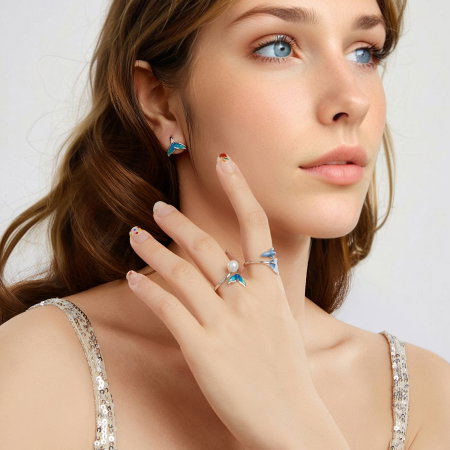 Inel argint pestisor Guppy [10]