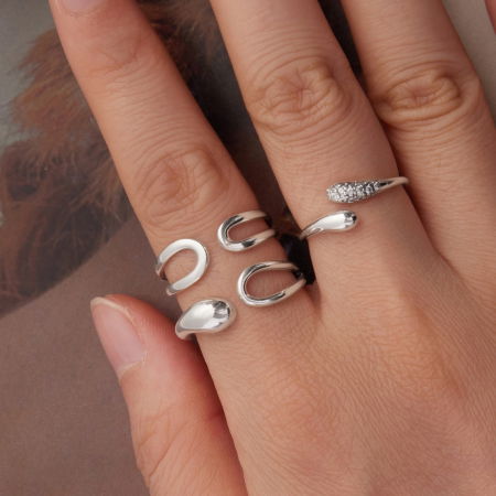 Inel argint picaturi [11]