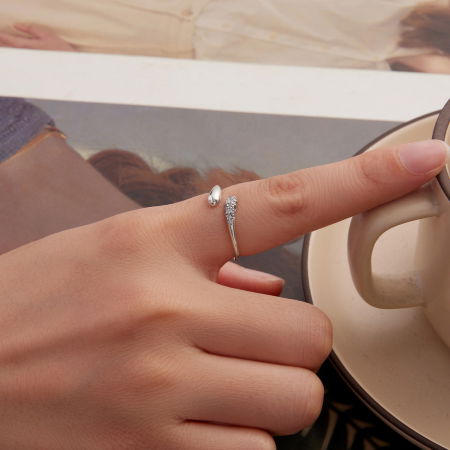 Inel argint picaturi [2]