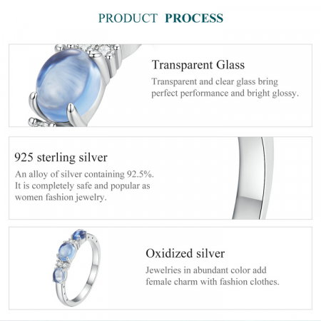 Inel argint pietre albastre [8]