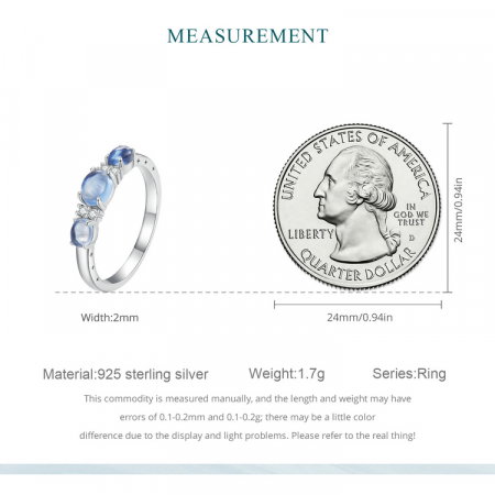 Inel argint pietre albastre [10]