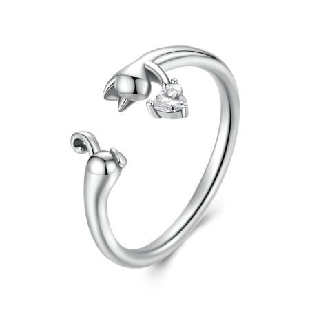 Inel argint pisicuta