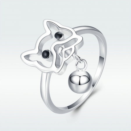 Inel argint catelus cu biluta [4]