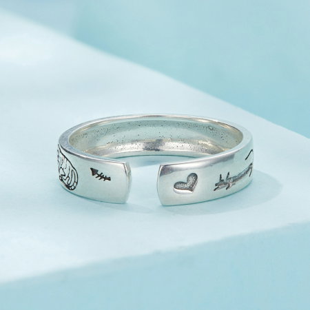 Inel argint pisicuta Doodle [5]