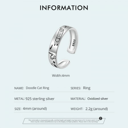 Inel argint pisicuta Doodle [8]