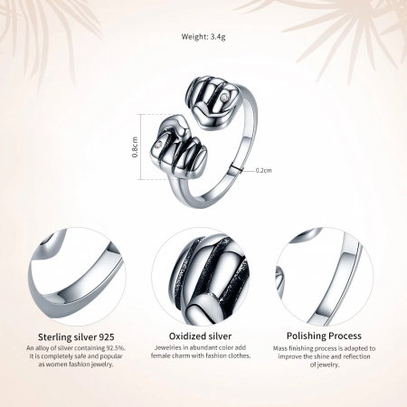 Inel argint Puterea Curajului [2]