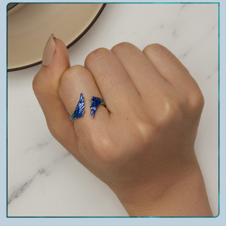 Inel argint reglabil aripi [13]