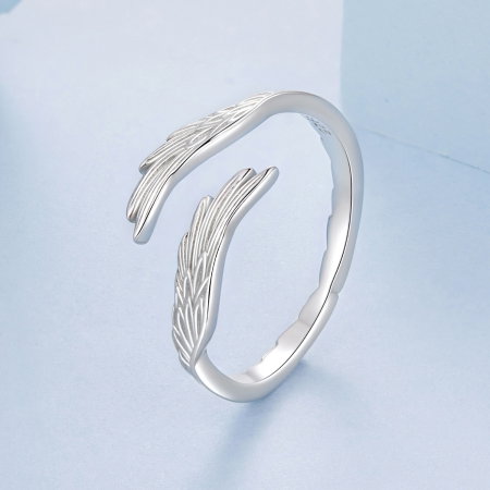 Inel argint reglabil aripi de inger [2]