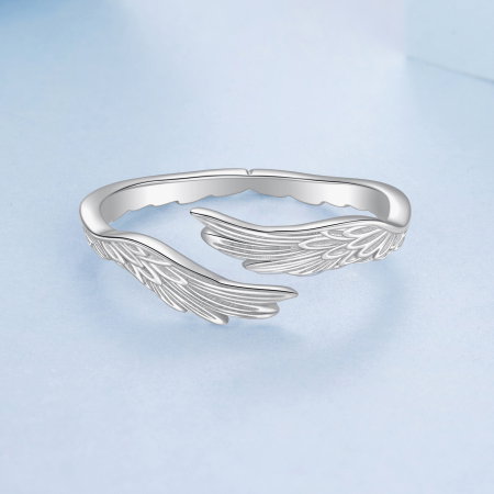 Inel argint reglabil aripi de inger [4]