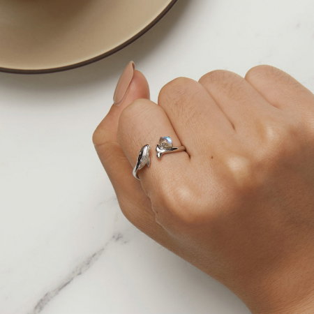 Inel argint reglabil balena [4]