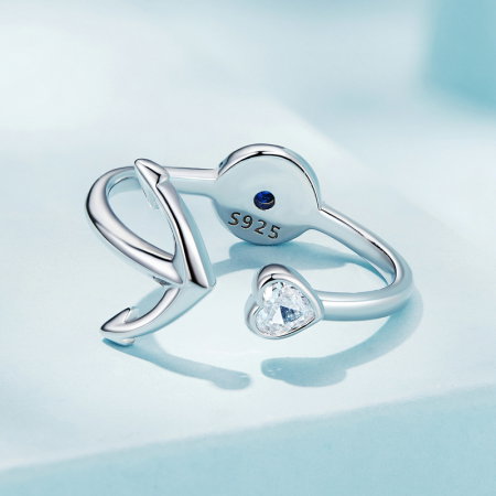 Inel argint reglabil busola si ancora [6]