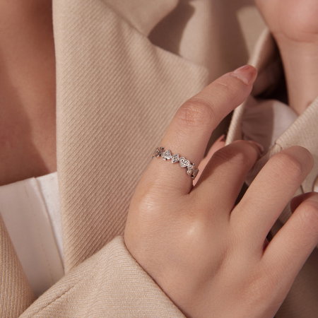 Inel argint reglabil carti de joc [8]