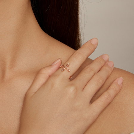 Inel argint reglabil cruce [1]