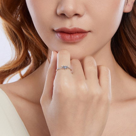 Inel argint reglabil cu albinuta fosforescenta [6]