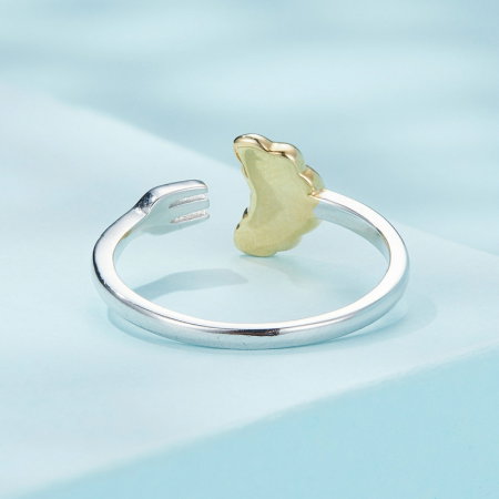 Inel argint reglabil cu croissant [4]