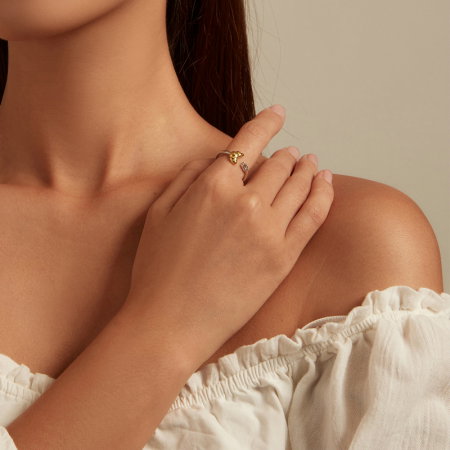 Inel argint reglabil cu croissant [1]