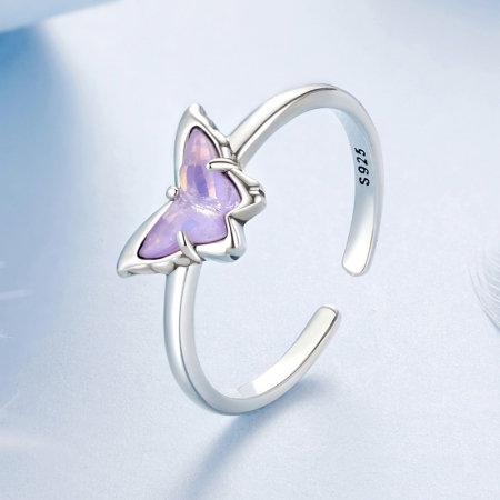 Inel argint reglabil cu fluturas [2]