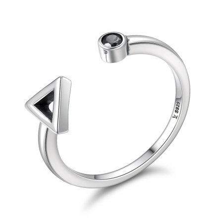 Inel argint reglabil cu forme geometrice [0]
