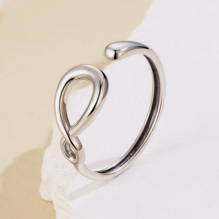 Inel argint reglabil cu Infinit [8]