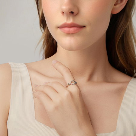 Inel argint reglabil cu Infinit [11]