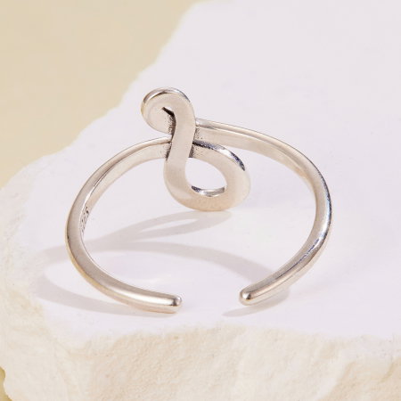 Inel argint reglabil cu Infinit [6]