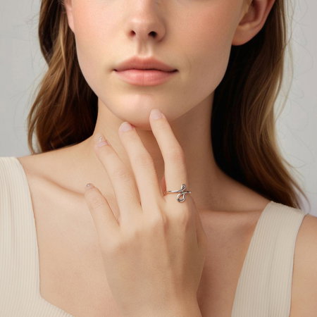 Inel argint reglabil cu Infinit [3]