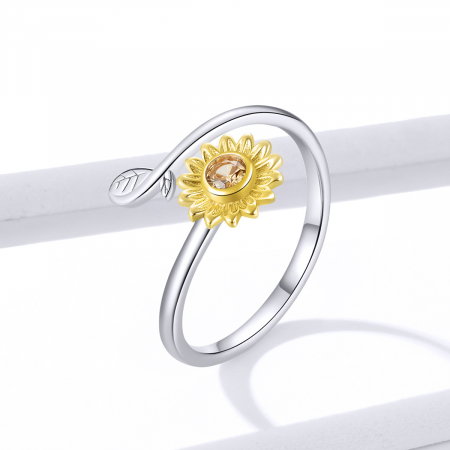 Inel argint reglabil cu margarete [9]