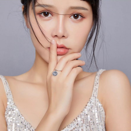 Inel argint reglabil cu mesaj de pace - Peace [1]