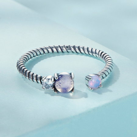 Inel argint reglabil cu opal [2]
