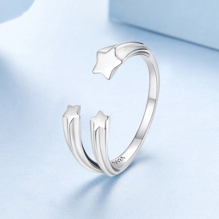 Inel argint reglabil cu stelute [2]