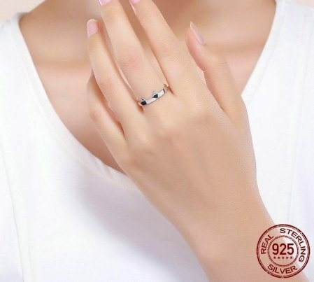 Inel argint reglabil cu urechi si labute de pisicuta [4]