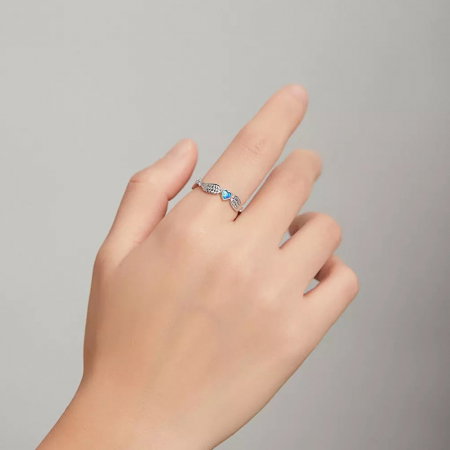 Inel argint reglabil dragoste inaripata [2]