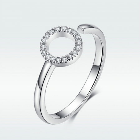 Inel argint reglabil geometric placat cu rodiu [5]