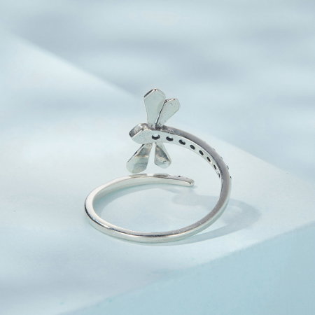 Inel argint reglabil Libelula [5]