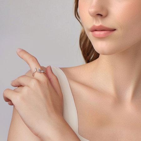 Inel argint reglabil pasare [6]