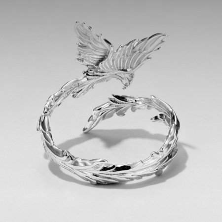 Inel argint reglabil pasarea phoenix [6]