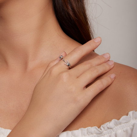 Inel argint reglabil pisicuta [3]