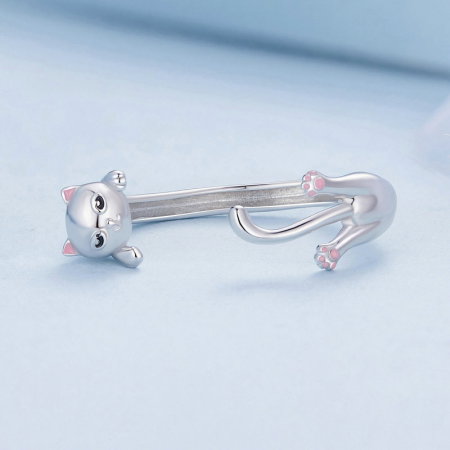 Inel argint reglabil pisicuta [4]