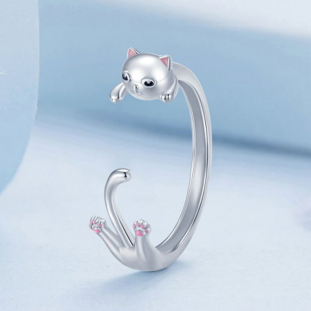 Inel argint reglabil pisicuta [2]