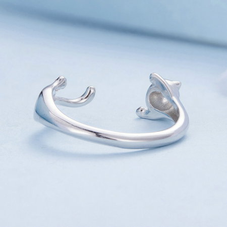 Inel argint reglabil pisicuta [6]