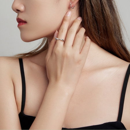 Inel argint reglabil pisicuta [8]