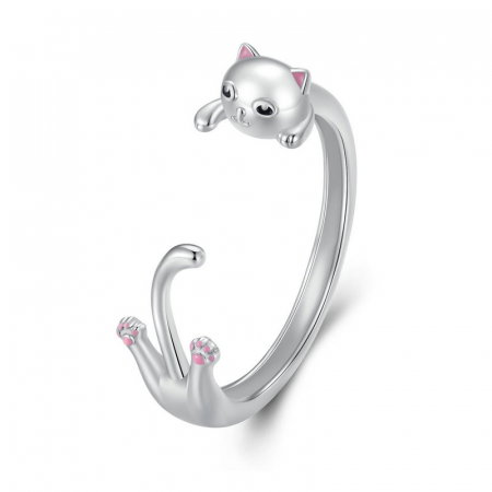 Inel argint reglabil pisicuta [10]