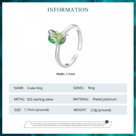 Inel argint reglabil sarpe [9]