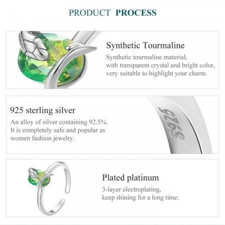 Inel argint reglabil sarpe [8]