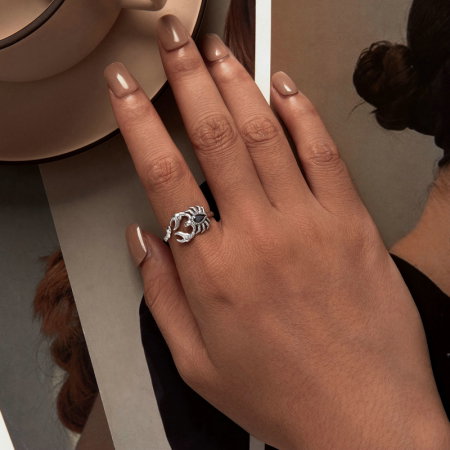 Inel argint reglabil scorpion [1]