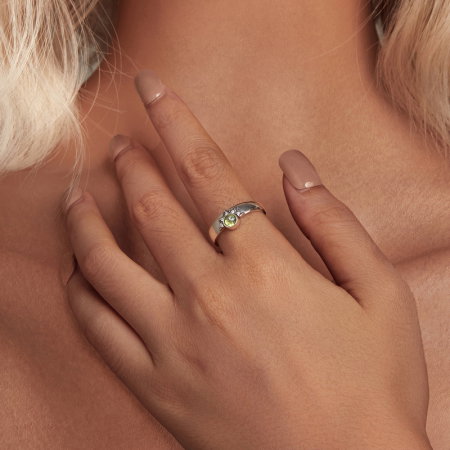 Inel argint reglabil soare [1]